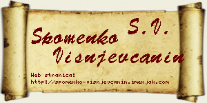 Spomenko Višnjevčanin vizit kartica